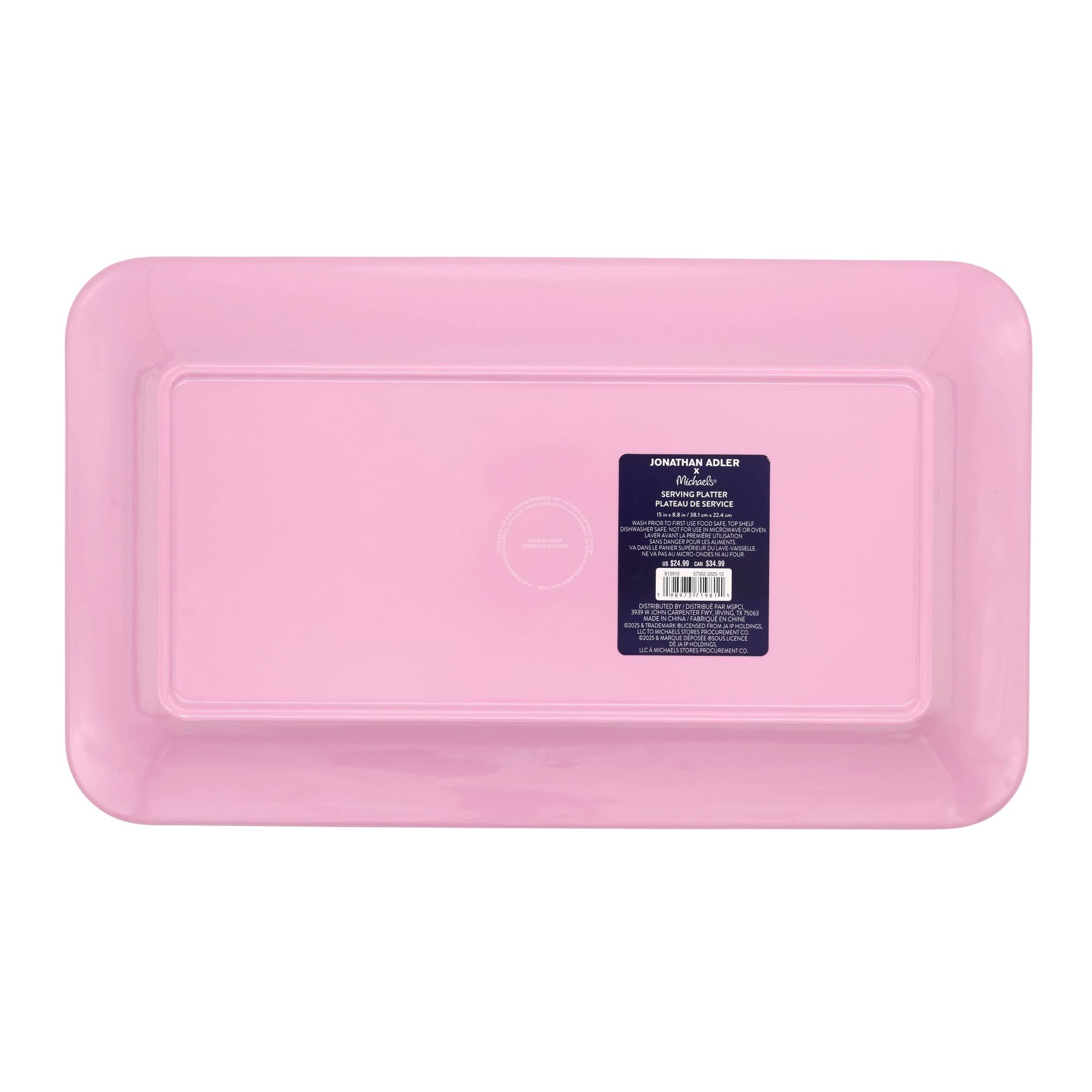 Jonathan Adler x Michaels Pink Sunglasses Melamine Serving Platter